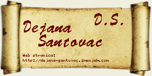 Dejana Santovac vizit kartica
